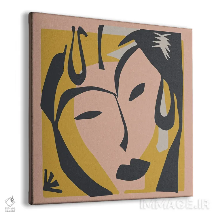 تابلو صورت بامزه اثر فلاور لاو چایلد (برند هنری) - نمای پرسپکتیو محصول