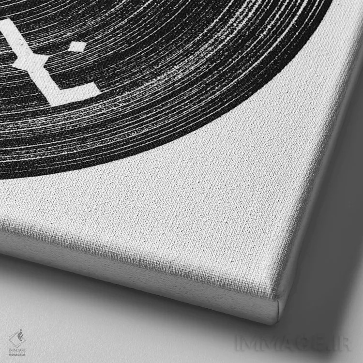 تابلو راک اند رول (سبک موسیقی) اثر فلوران بُدار (هنرمند فرانسوی) - نمای نزدیک بافت بوم