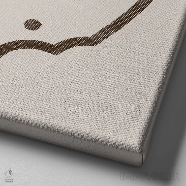 تابلو کوکیها را میپذیرم (اطلاعیه رایانهای) اثر فلوران بُدار (هنرمند فرانسوی) - نمای نزدیک بافت بوم