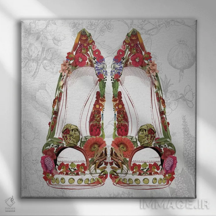 تابلو خدمتکاران دختر اثر فایو بای فایو کالکتیو - نمای روبهرو روی دیوار