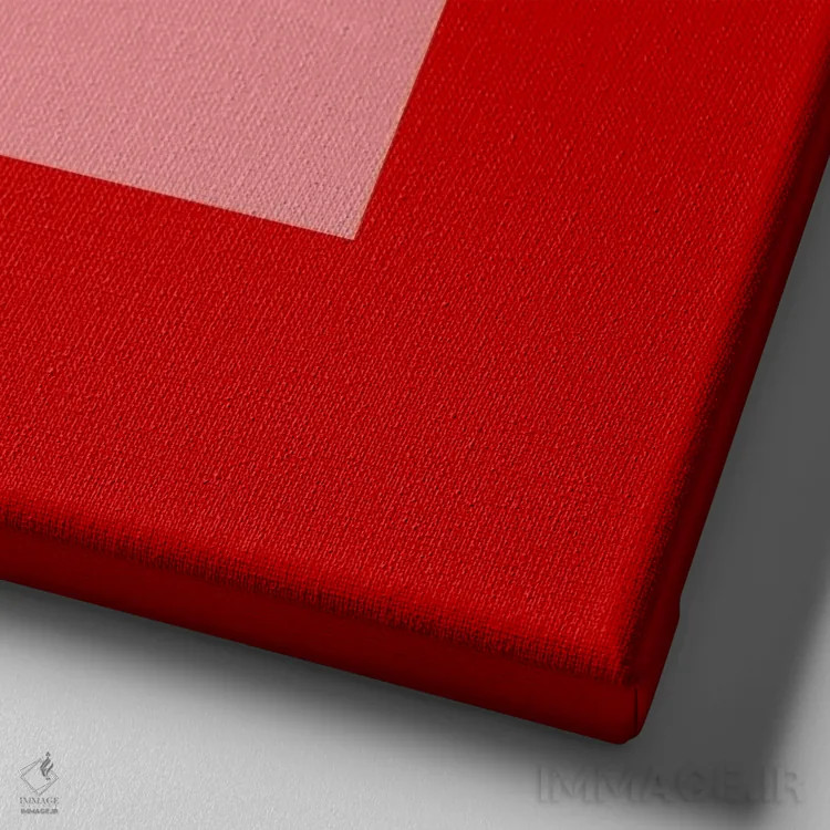 تابلو لوگوی "عشق" کارزار حقوق بشر اثر آیکانواس (شرکت چاپ هنری) - نمای نزدیک بافت بوم