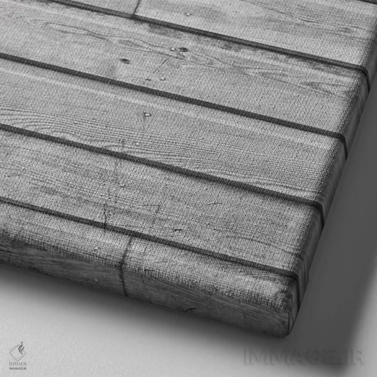 تابلو پرچم شهر فورت وورث، تگزاس روی تختهچوب اثر آیکانواس (شرکت چاپ هنری) - نمای نزدیک بافت بوم