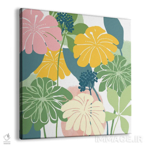 تابلو انفجار گلها ۱ اثر فلورا کوتا - نمای پرسپکتیو محصول