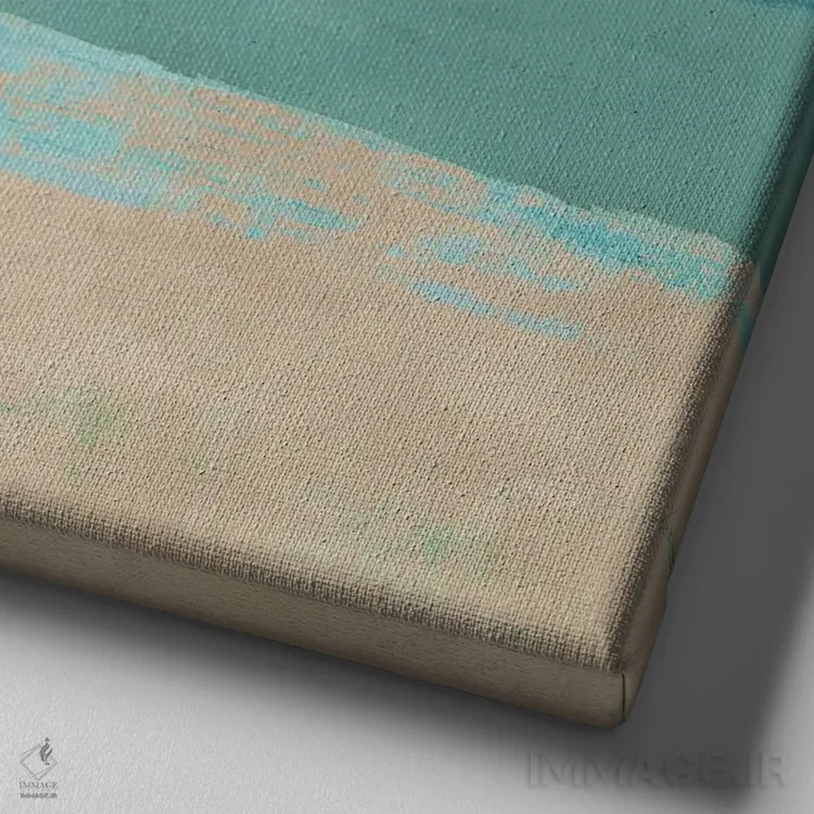 تابلو کف دریا ۲ اثر فلورا کوتا - نمای نزدیک بافت بوم