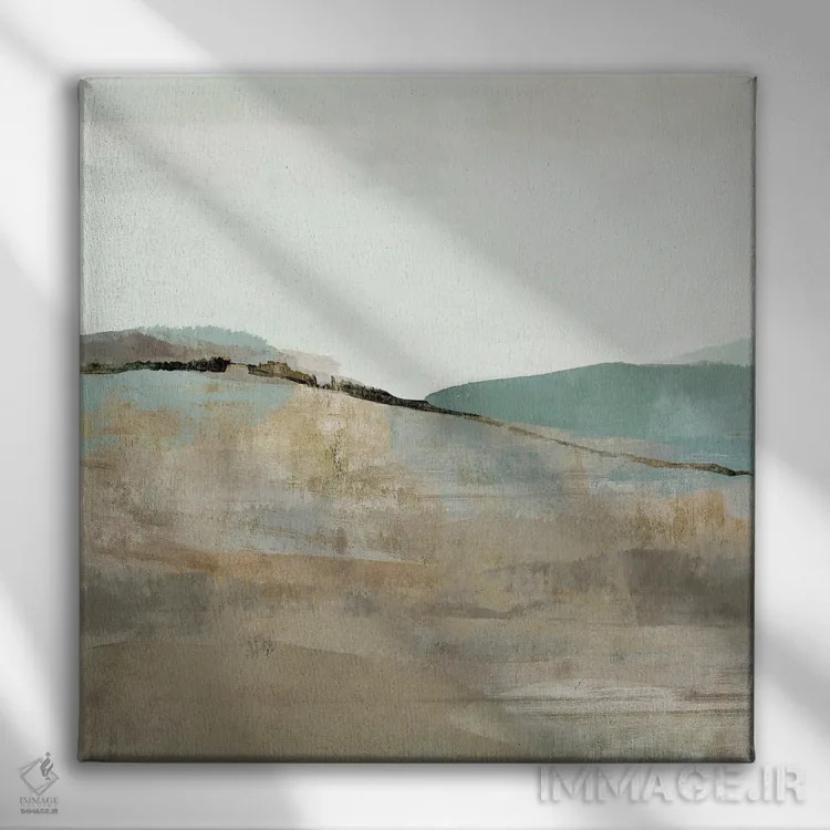 تابلو تپههای لیکلند ۳ اثر فلورا کوتا - نمای روبهرو روی دیوار