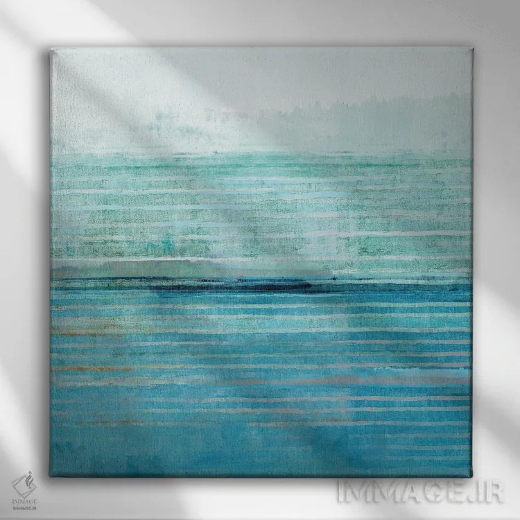 تابلو خیالپردازی اقیانوس ۲ اثر فلورا کوتا - نمای روبهرو روی دیوار