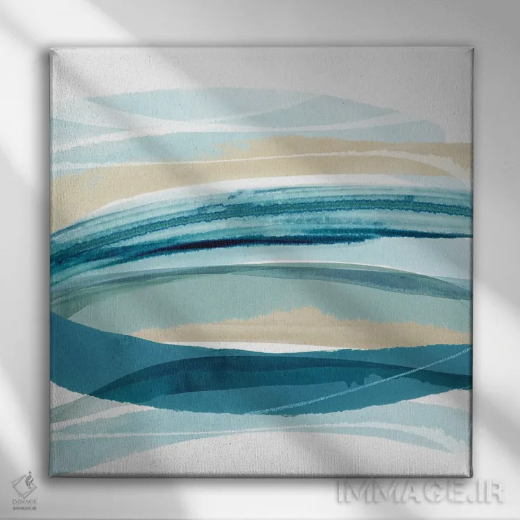 تابلو جریان سیروس ۱ (افق ابر) اثر فلورا کوتا - نمای روبهرو روی دیوار