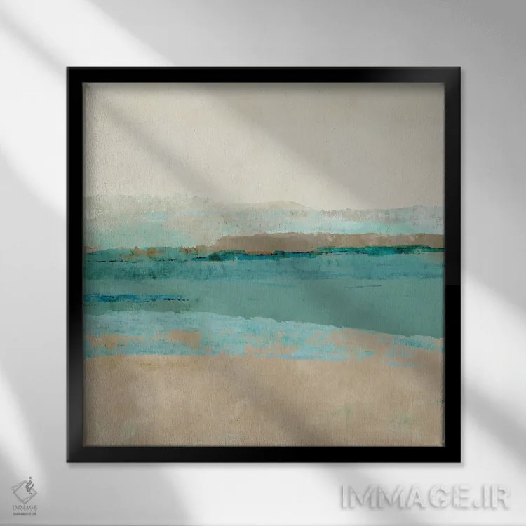 تابلو کف دریا ۲ اثر فلورا کوتا - نمای قابدار مشکی