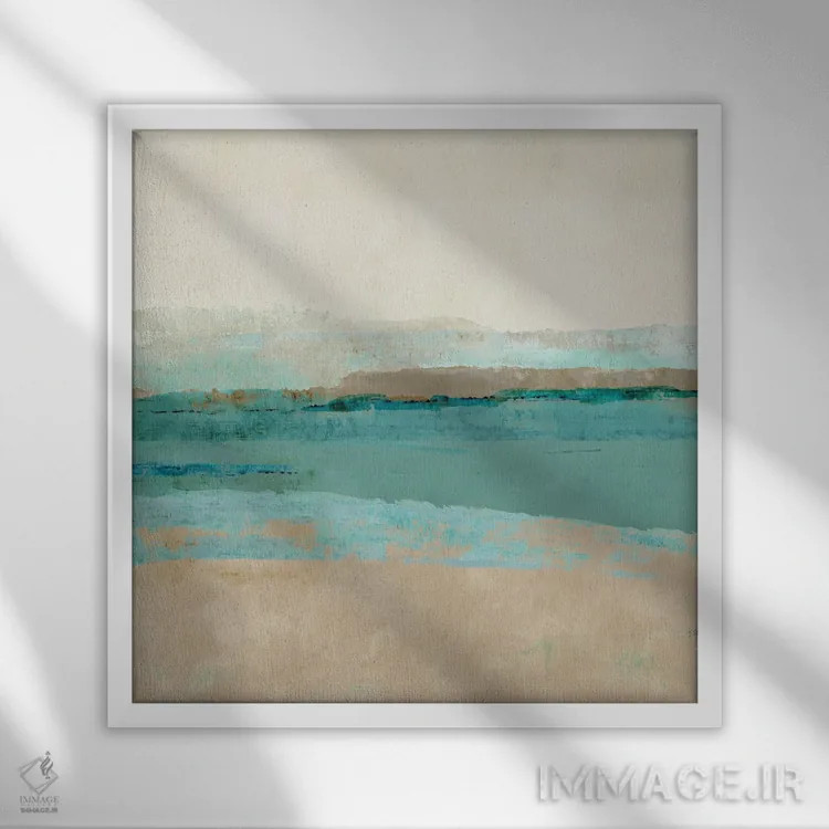 تابلو کف دریا ۲ اثر فلورا کوتا - نمای قابدار سفید