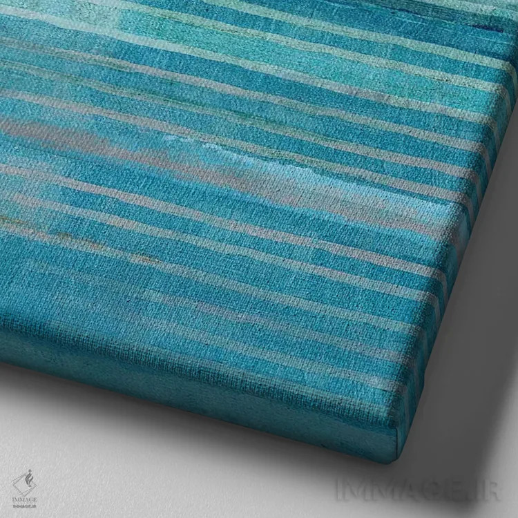 تابلو خیالپردازی اقیانوس ۲ اثر فلورا کوتا - نمای نزدیک بافت بوم