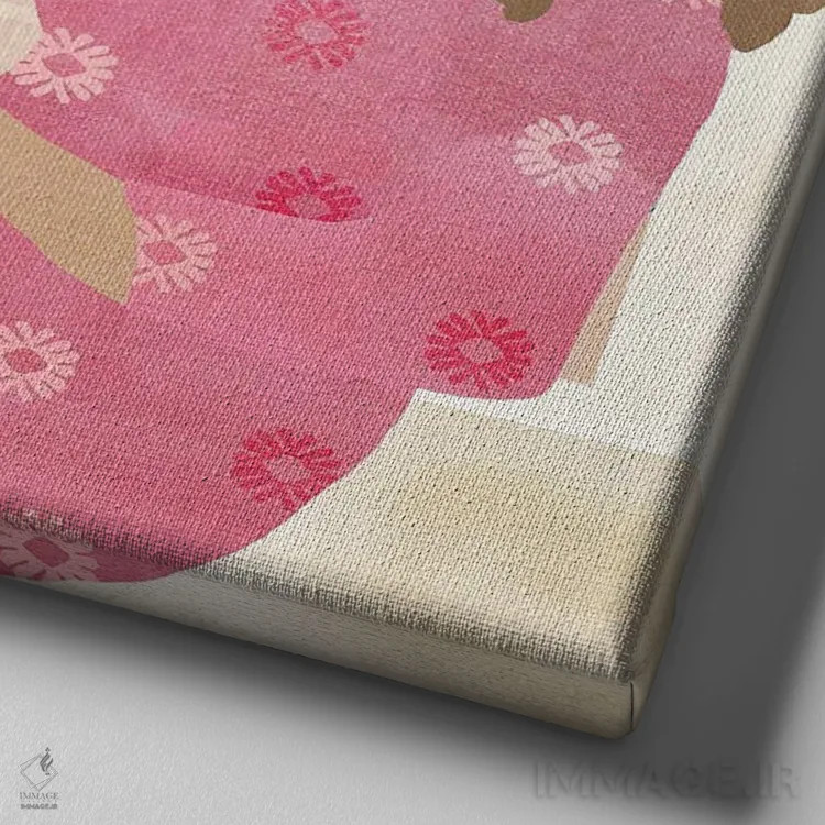 تابلو تعطیلات مدیترانهای ۱ اثر فلورا کوتا - نمای نزدیک بافت بوم