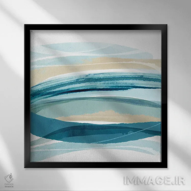 تابلو جریان سیروس ۱ (افق ابر) اثر فلورا کوتا - نمای قابدار مشکی