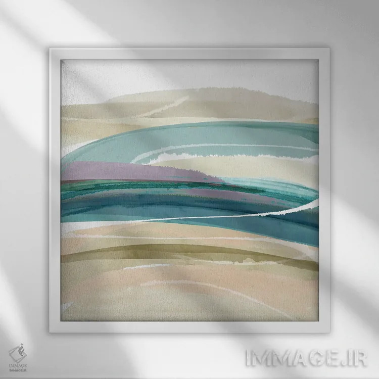 تابلو جریان سیروس ۳ (افق ابر) اثر فلورا کوتا - نمای قابدار سفید
