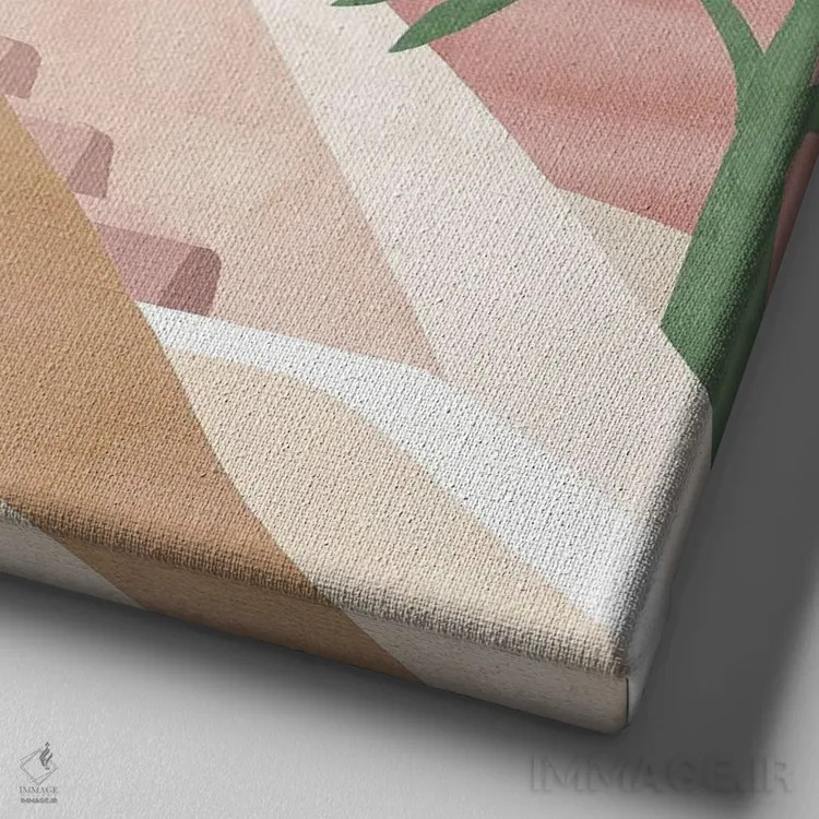 تابلو تعطیلات مدیترانهای ۲ اثر فلورا کوتا - نمای نزدیک بافت بوم