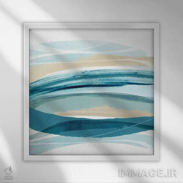 تابلو جریان سیروس ۱ (افق ابر) اثر فلورا کوتا - نمای قابدار سفید