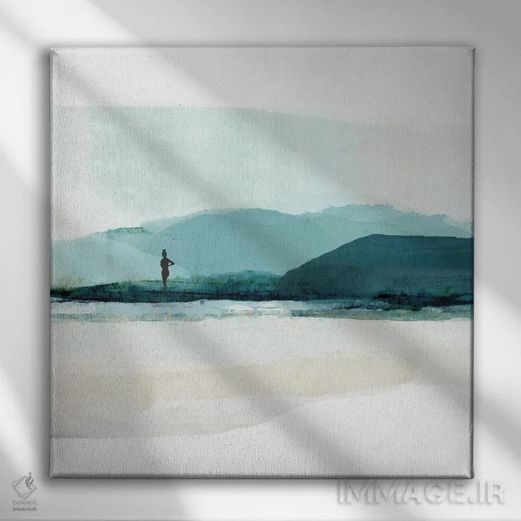 تابلو ماجراجویی ساحلی ۴ اثر فلورا کوتا - نمای روبهرو روی دیوار