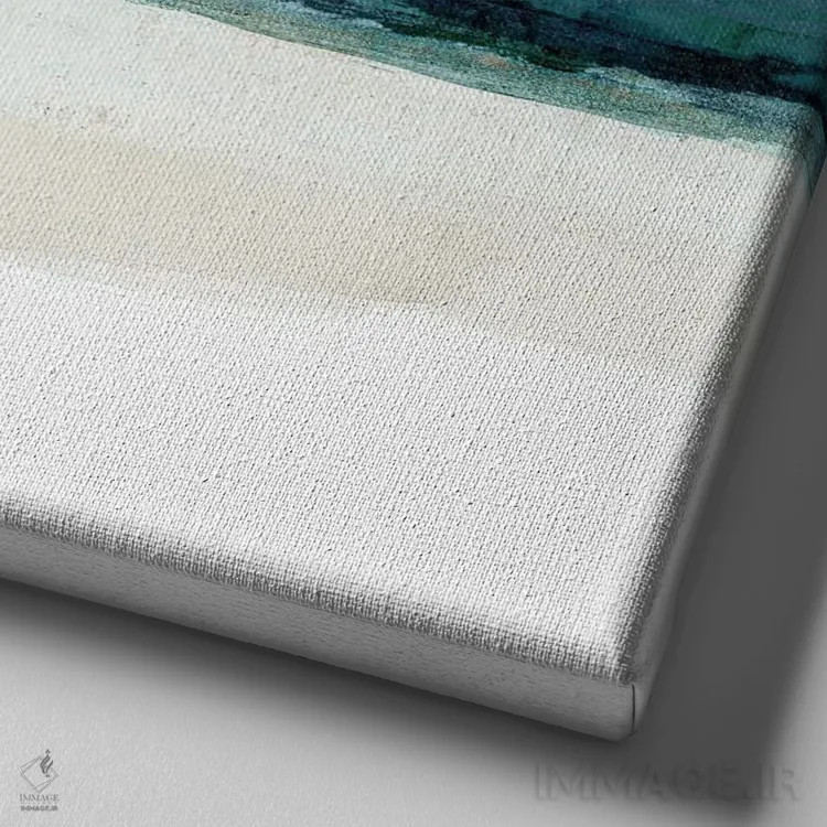 تابلو ماجراجویی ساحلی ۴ اثر فلورا کوتا - نمای نزدیک بافت بوم