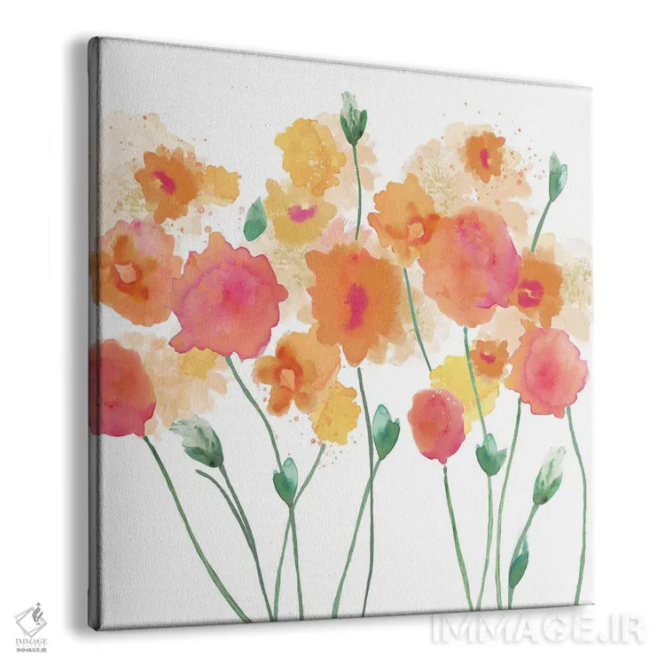 تابلو ملودی گلها ۱ اثر فلورا کوتا - نمای پرسپکتیو محصول