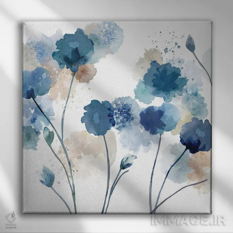 تابلو ملودی گلها ۵ اثر فلورا کوتا - نمای روبهرو روی دیوار