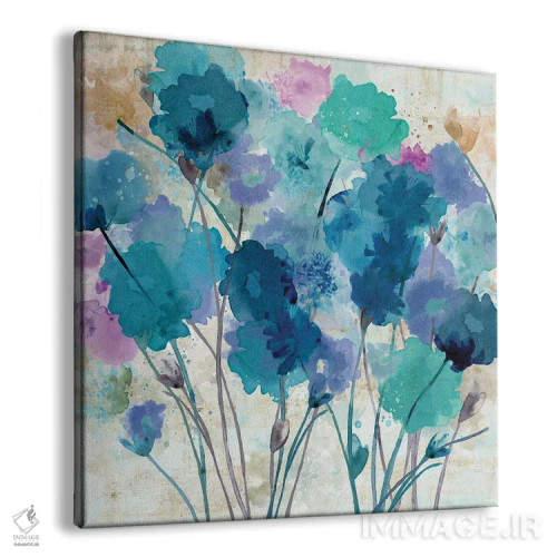 تابلو بنفشههای وحشی ۱ اثر فلورا کوتا - نمای پرسپکتیو محصول