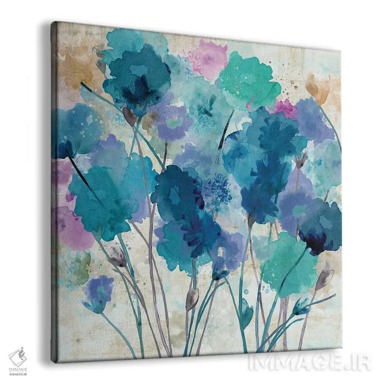 تابلو بنفشههای وحشی ۱ اثر فلورا کوتا - نمای پرسپکتیو محصول