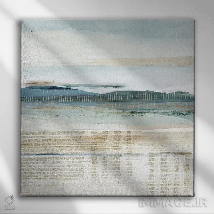 تابلو رد آب ۱ اثر فلورا کوتا - نمای روبهرو روی دیوار