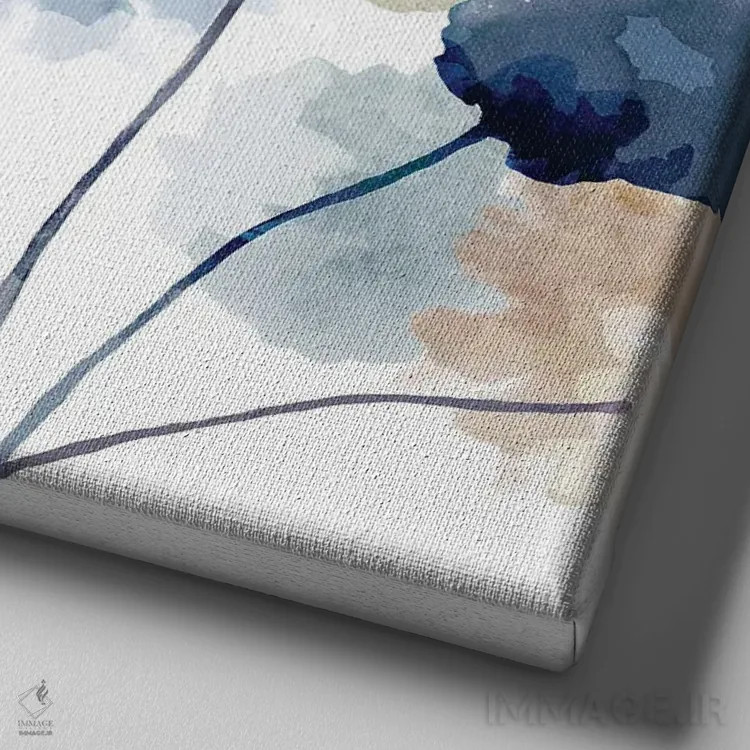 تابلو ملودی گلها ۵ اثر فلورا کوتا - نمای نزدیک بافت بوم