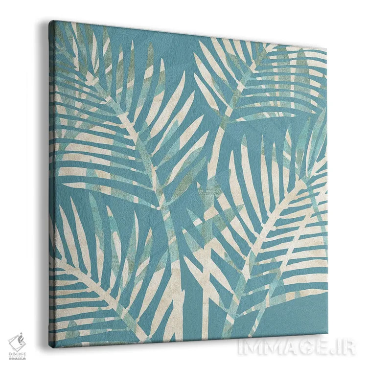 تابلو آبی گرمسیری ۱ (آزول: پرتغالی) اثر فلورا کوتا - نمای پرسپکتیو محصول