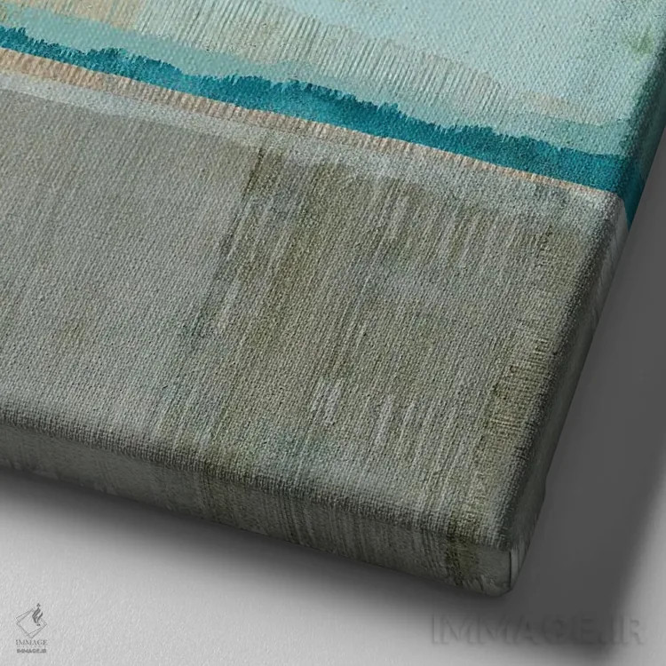 تابلو خلیج سنداون ۲ اثر فلورا کوتا - نمای نزدیک بافت بوم