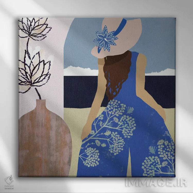 تابلو یاس شیرین ۱ اثر فلورا کوتا - نمای روبهرو روی دیوار