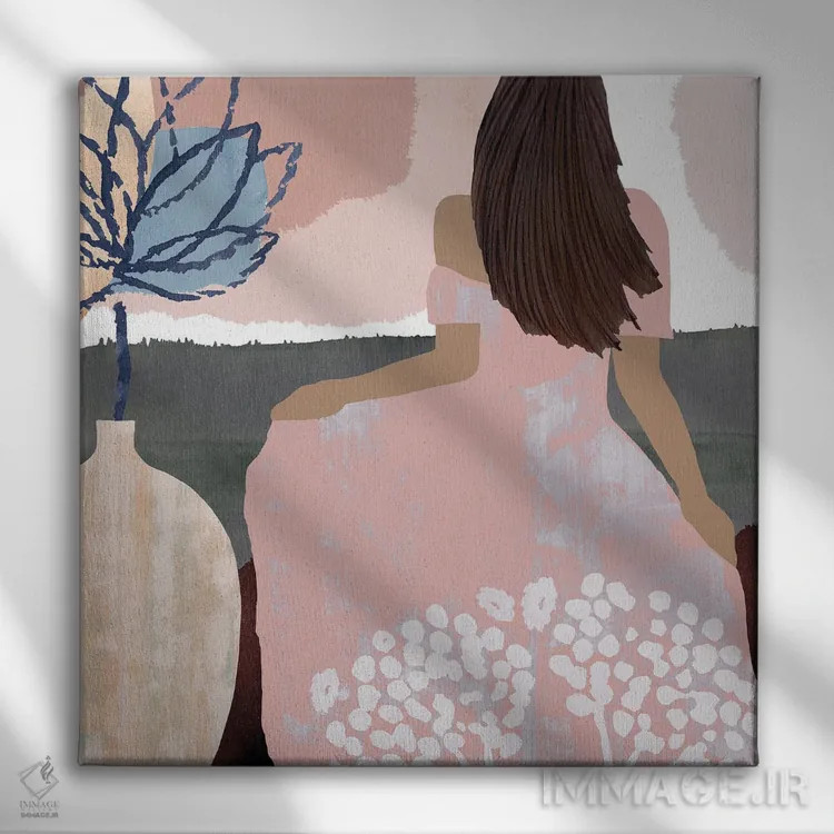 تابلو یاس شیرین ۳ اثر فلورا کوتا - نمای روبهرو روی دیوار
