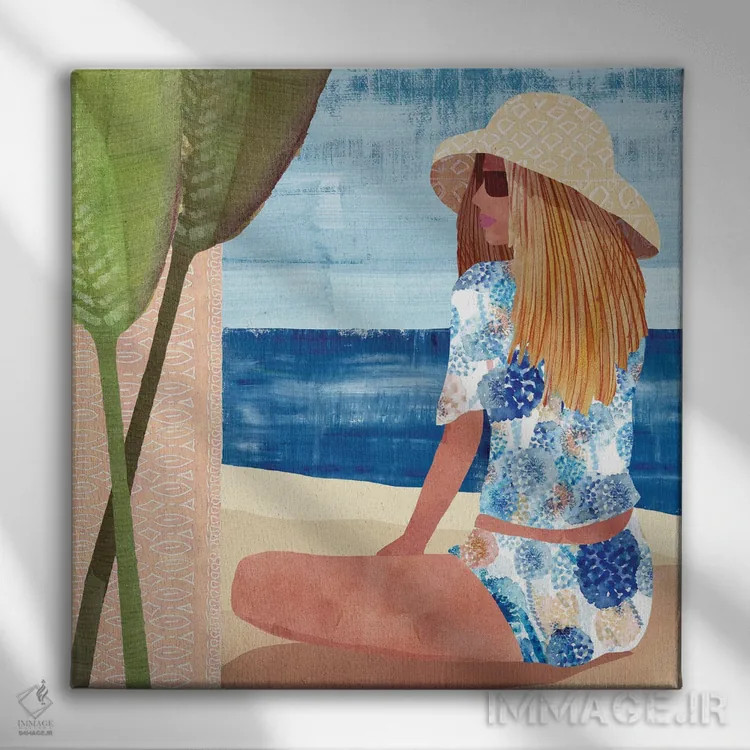 تابلو فرمنترا ۲ (جزیره در اسپانیا) اثر فلورا کوتا - نمای روبهرو روی دیوار