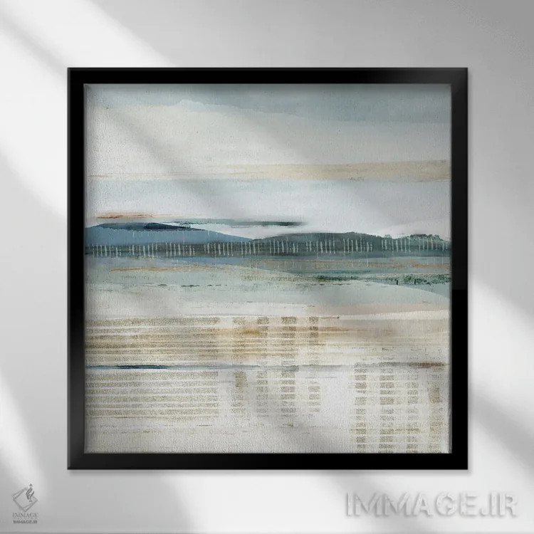 تابلو رد آب ۱ اثر فلورا کوتا - نمای قابدار مشکی