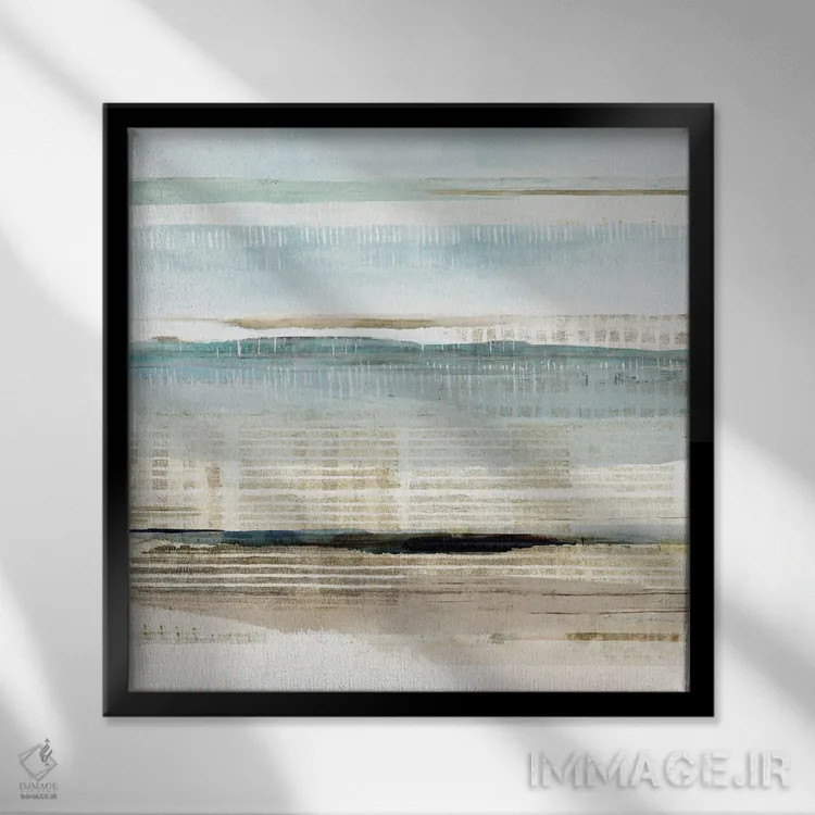 تابلو رد آب ۲ اثر فلورا کوتا - نمای قابدار مشکی