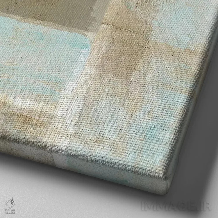 تابلو نور آفتاب زمستانی ۱ اثر فلورا کوتا - نمای نزدیک بافت بوم