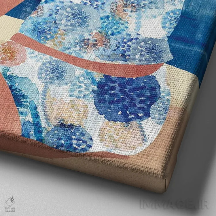 تابلو فرمنترا ۲ (جزیره در اسپانیا) اثر فلورا کوتا - نمای نزدیک بافت بوم