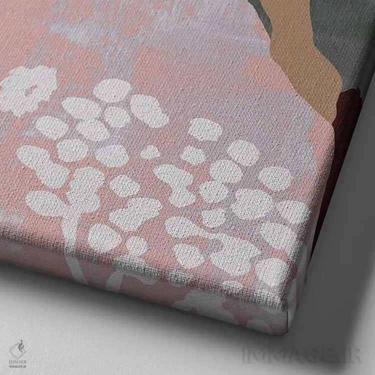 تابلو یاس شیرین ۳ اثر فلورا کوتا - نمای نزدیک بافت بوم