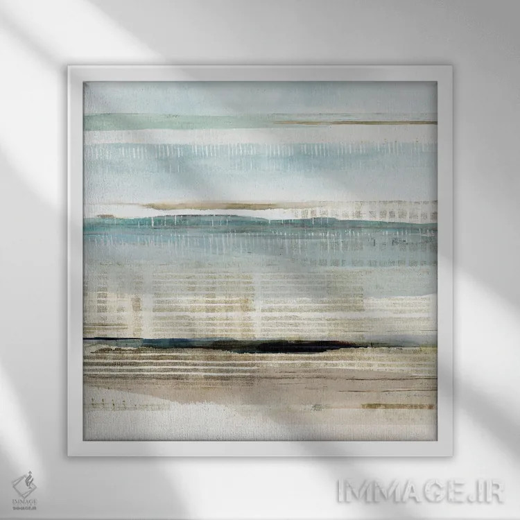 تابلو رد آب ۲ اثر فلورا کوتا - نمای قابدار سفید