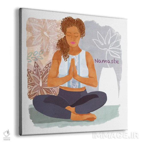 تابلو زمان یوگا I اثر فلورا کوتا - نمای پرسپکتیو محصول