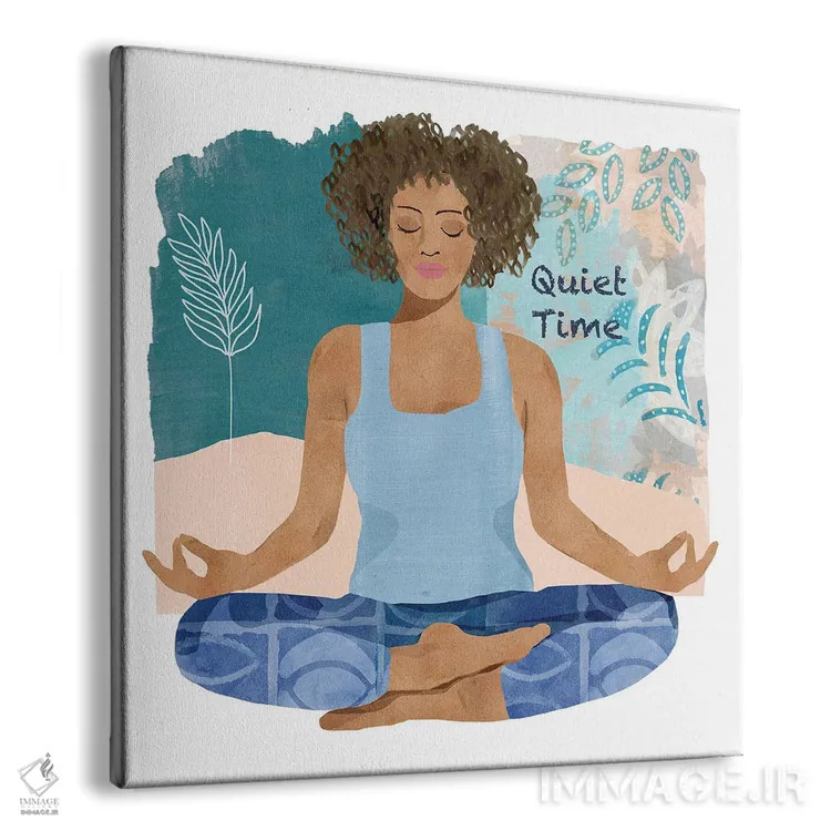 تابلو زمان یوگا III اثر فلورا کوتا - نمای پرسپکتیو محصول