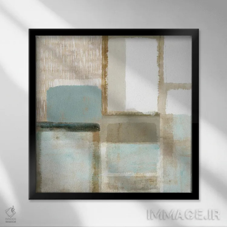 تابلو نور آفتاب زمستانی ۱ اثر فلورا کوتا - نمای قابدار مشکی