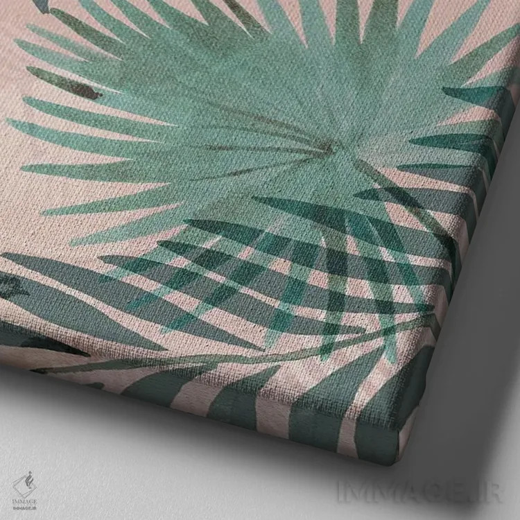 تابلو نخلهای قدیمی I اثر فلورا کوتا - نمای نزدیک بافت بوم