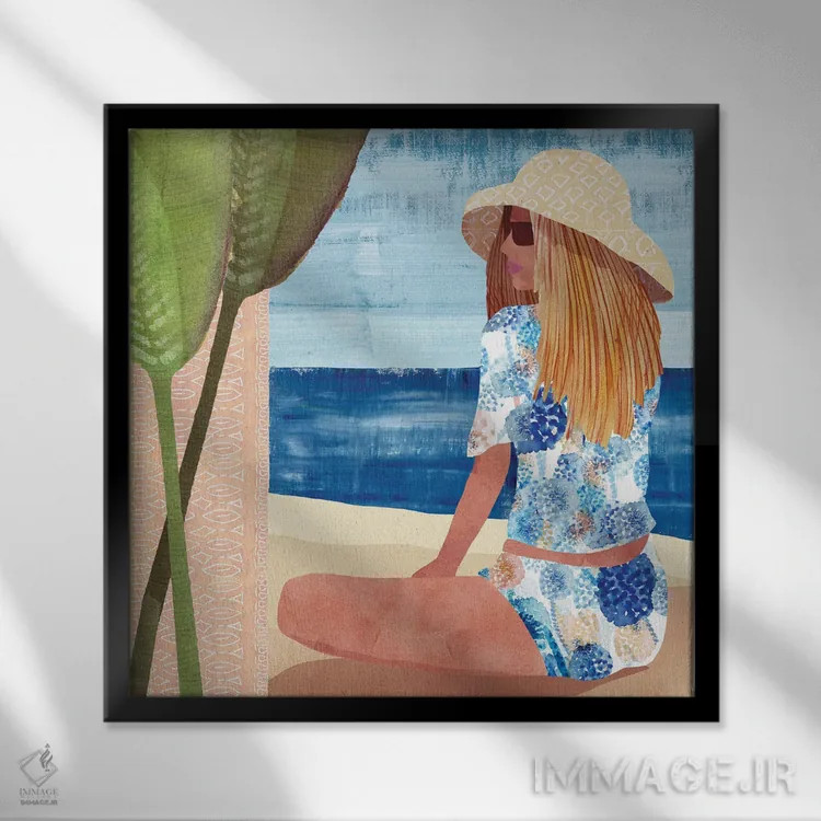 تابلو فرمنترا ۲ (جزیره در اسپانیا) اثر فلورا کوتا - نمای قابدار مشکی