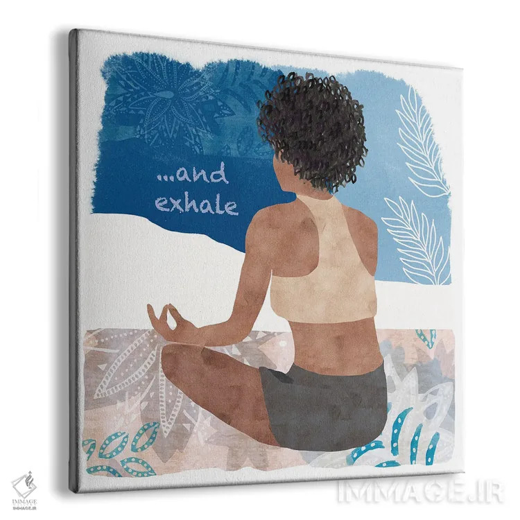 تابلو زمان یوگا II اثر فلورا کوتا - نمای پرسپکتیو محصول