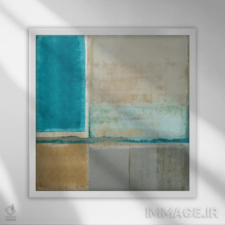 تابلو خلیج سنداون ۲ اثر فلورا کوتا - نمای قابدار سفید