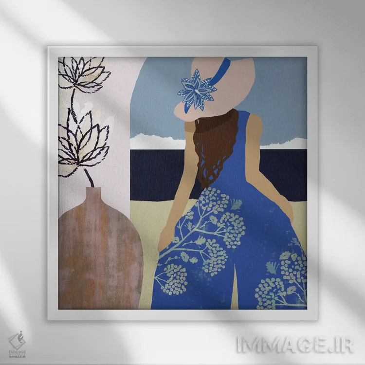 تابلو یاس شیرین ۱ اثر فلورا کوتا - نمای قابدار سفید