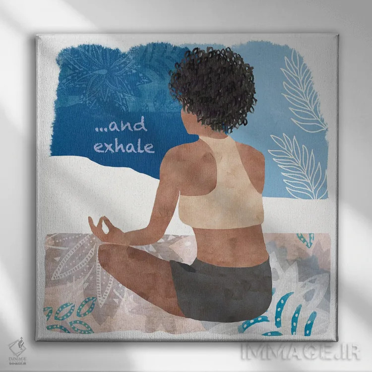 تابلو زمان یوگا II اثر فلورا کوتا - نمای روبهرو روی دیوار