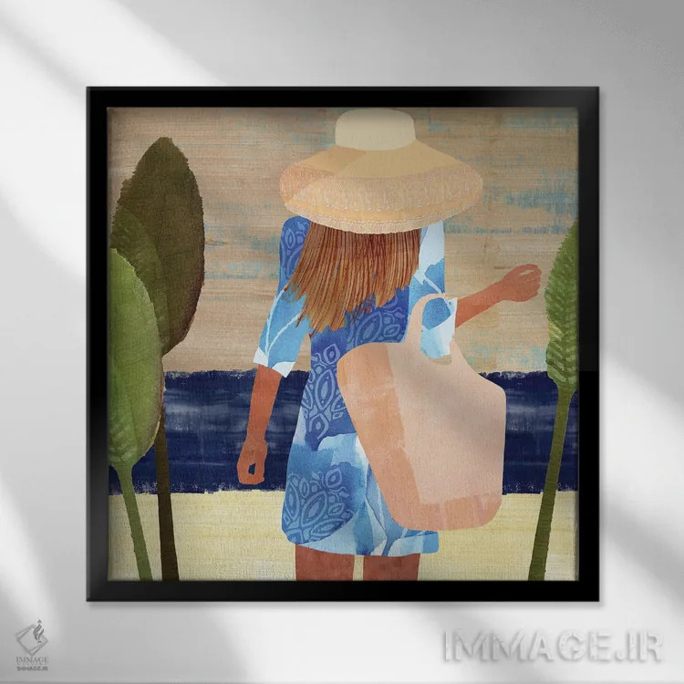 تابلو فرمنترا ۳ (جزیره در اسپانیا) اثر فلورا کوتا - نمای قابدار مشکی