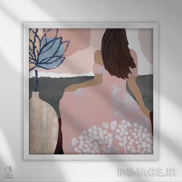 تابلو یاس شیرین ۳ اثر فلورا کوتا - نمای قابدار سفید