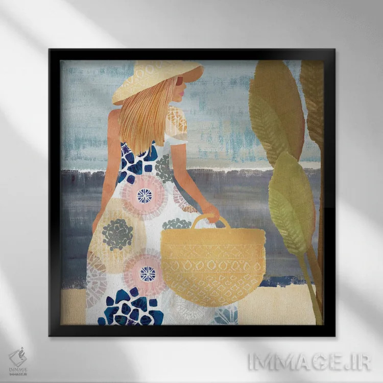 تابلو فرمنترا ۱ (جزیره در اسپانیا) اثر فلورا کوتا - نمای قابدار مشکی